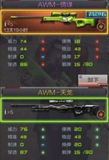 CF手游AWM情缘怎么样 AWM情缘武器属性对比