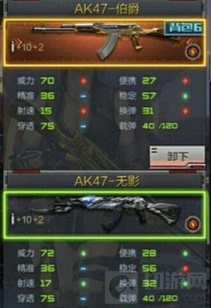 CF手游AK47伯爵和AK47无影哪个好 武器对比