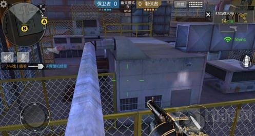 CF手游幽灵模式屋顶机场保卫者B点卡点技巧