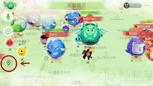 球球大作战猎魔模式怎么回到自己最初的位置