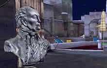 CF手游藏猫猫模式中百变山庄有人头雕像吗