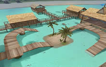 CF手游刀战模式中有一张地图叫海滩什么