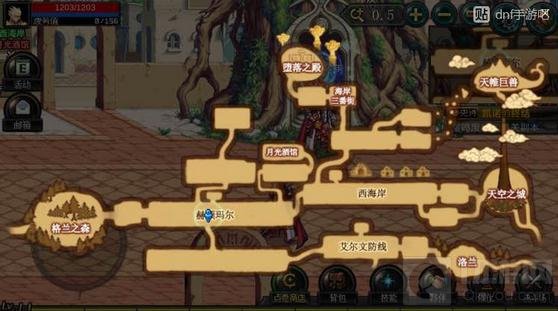 DNF手游世界地图和端游地图有什么区别解读