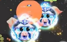 球球大作战光环配圣衣实战演示 好看又有趣