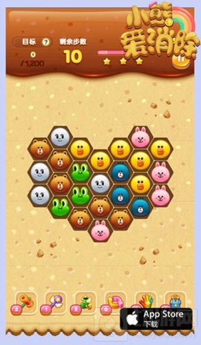 LINE正版授权小熊爱消除 一款充满爱意的手游