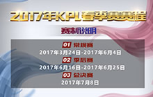王者荣耀2017年KPL职业联赛春季赛赛程出炉