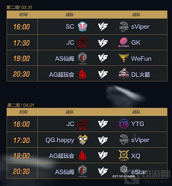 王者荣耀2017年KPL职业联赛春季赛赛程出炉