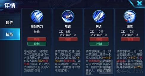 王者荣耀橘右京上分技巧分享 灵活爆发好上分