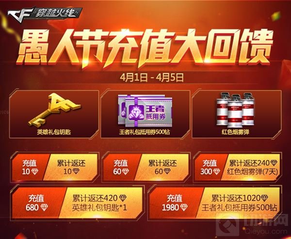 愚人节我们来真的 CF手游倾情回馈惊喜来袭