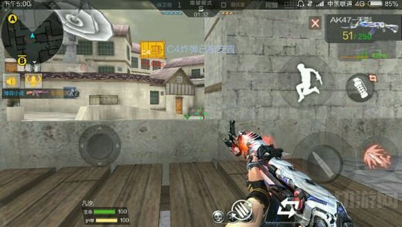 CF手游保卫者黑色城镇卡点位置图解 卡点教程