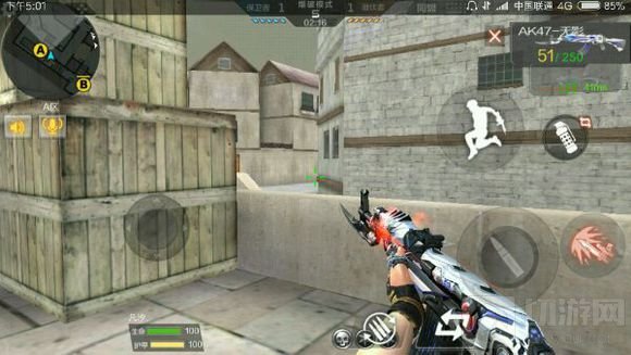 CF手游保卫者黑色城镇卡点位置图解 卡点教程