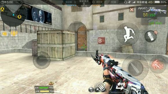 CF手游保卫者黑色城镇卡点位置图解 卡点教程