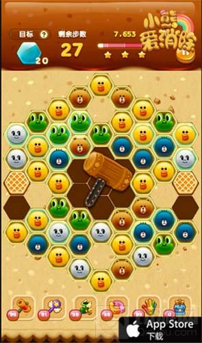 高手过招 首款六边维度手游小熊爱消除新体验