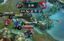 王者荣耀KPL QGhappy对战sViper 精彩一级团