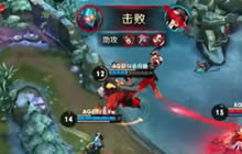 王者荣耀KPL超玩会对战XQ 中单墨子三炮超神