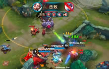 王者荣耀KPL QGhappy对战GK 马可波罗收三杀