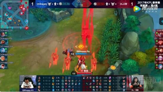 王者荣耀最强关羽KPL QGhappy.Fly飞牛将军参上