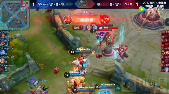 王者荣耀最强关羽KPL QGhappy.Fly飞牛将军参上