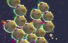 球球大作战十六分身炫光秀 就是让你看得着急