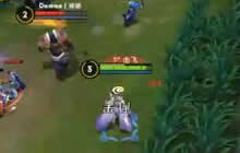 王者荣耀国服最强小学生 露娜1级刷两个野怪