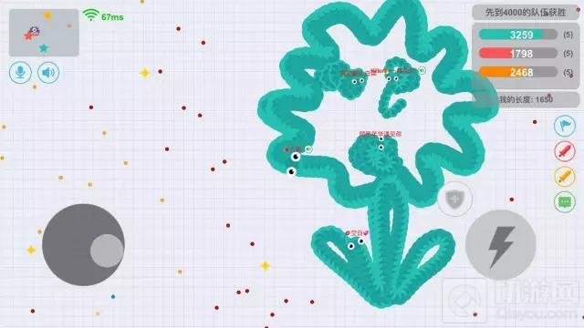 贪吃蛇大作战玩家蛇形写字秀 不为段位只为娱乐