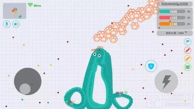 贪吃蛇大作战玩家蛇形写字秀 不为段位只为娱乐