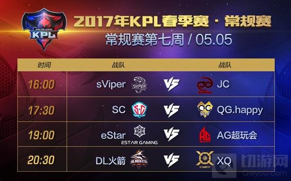 王者荣耀KPL第七周赛程 全明星对抗赛周五开战