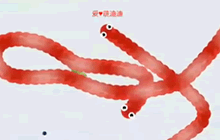 贪吃蛇大作战风骚小红色 排位赛各种拉风击杀