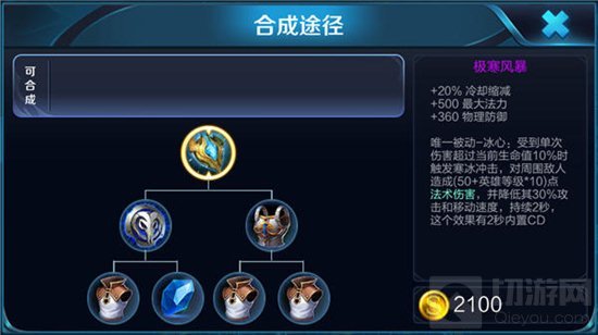 王者荣耀半肉英雄出装必备 极寒风暴装备解析