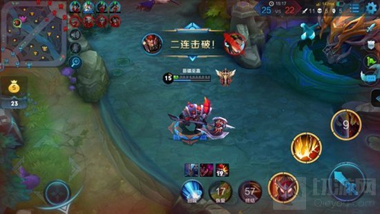 王者荣耀典韦上单消耗 团战后排收割敌方英雄