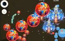 球球大作战老街精彩瞬间 速分速合吃掉苹果