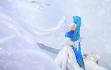 傲骨寻梅 王者荣耀冰雪女王王昭君绝美cos照