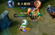 王者荣耀小月亮直播露娜打野 被刘禅秀一脸