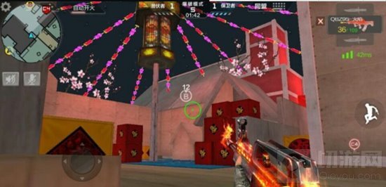 CF手游新年广场潜伏怎么取胜 最佳进攻路线盘点