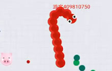 贪吃蛇大作战无尽模式小红蛇与小粉猪不寻常缘分