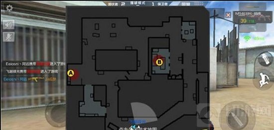 CF手游潜伏者如何利用沙城地图的B下包点