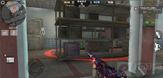 CF手游潜伏者如何利用沙城地图的B下包点