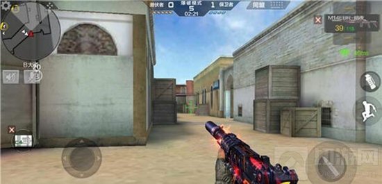 CF手游潜伏者如何利用沙城地图的B下包点