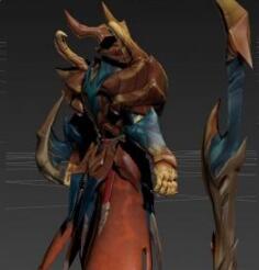 王者荣耀铠新皮肤模型曝光 满满的塑料质感