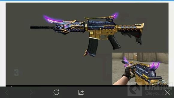 CF手游新武器模型图片 神兽外观看着十分霸气