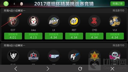 球球大作战塔坦杯精英桃战赛 竞猜冠军赢龙蛋