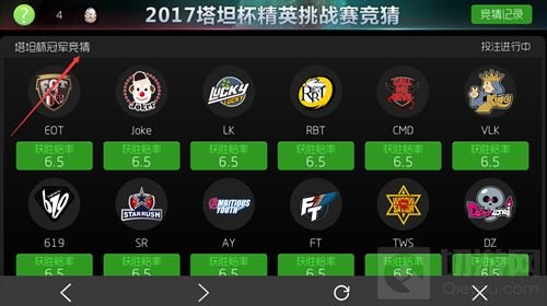 球球大作战塔坦杯精英桃战赛 竞猜冠军赢龙蛋