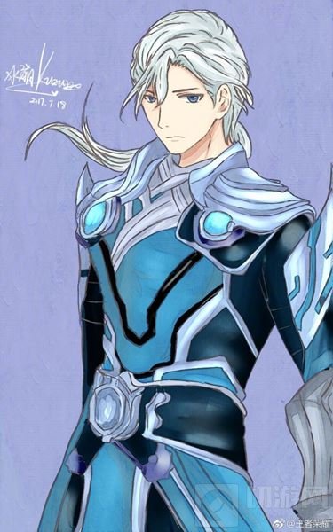 王者荣耀铠同人画 这个小哥哥怎么这么好看
