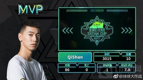 球球大作战2017塔坦杯总决赛第一场 RBT获胜