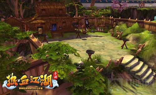 《热血江湖手游》全新场景曝光 练级打宝圣地