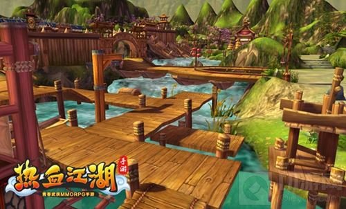 《热血江湖手游》全新场景曝光 练级打宝圣地