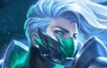 王者荣耀兰陵王暗夜猎杀图片 冷冷的眼神有点酷