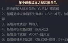CF手游年中盛典版本更新哪些新角色新武器汇总