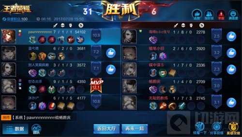 王者荣耀结算流程优化 五大数据决定你的奖励