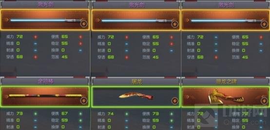 CF手游激光剑与类似武器对比 优点十分明显